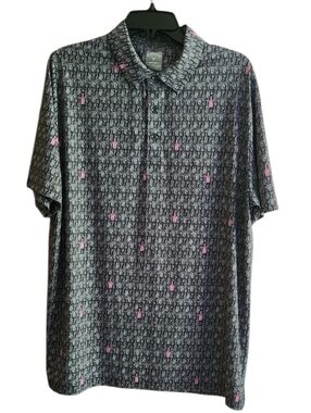 Callaway Opti Dri Scotch Print Golf Polo Shirt